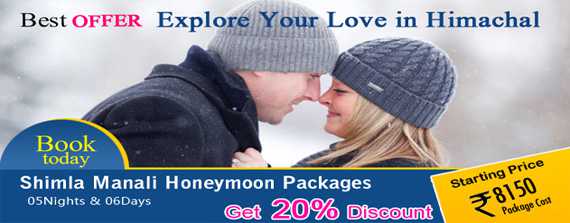 Shimla Manali Honeymoon Offers by Travel Titli from Delhi Pune Mumbai India